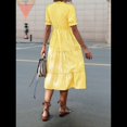 thumbnail image 3 of Vestido de Rayas Naranja XL, 3 of 4