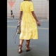 thumbnail image 3 of Vestido de Rayas Naranja L, 3 of 4