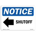 thumbnail image 1 of SignMission OS-NS-A-1218-L-18319 Panneau de Signalisation OSHA 12 x 18 Po - Extinction Flèche Gauche, 1 of 1