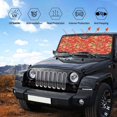 thumbnail image 6 of Disketp Windshield Sun Shade, Car Sun Shade For Front Window Strawberry Sunshades Sun Visor Protector Blocks Uv Rays Foldable, 6 of 9