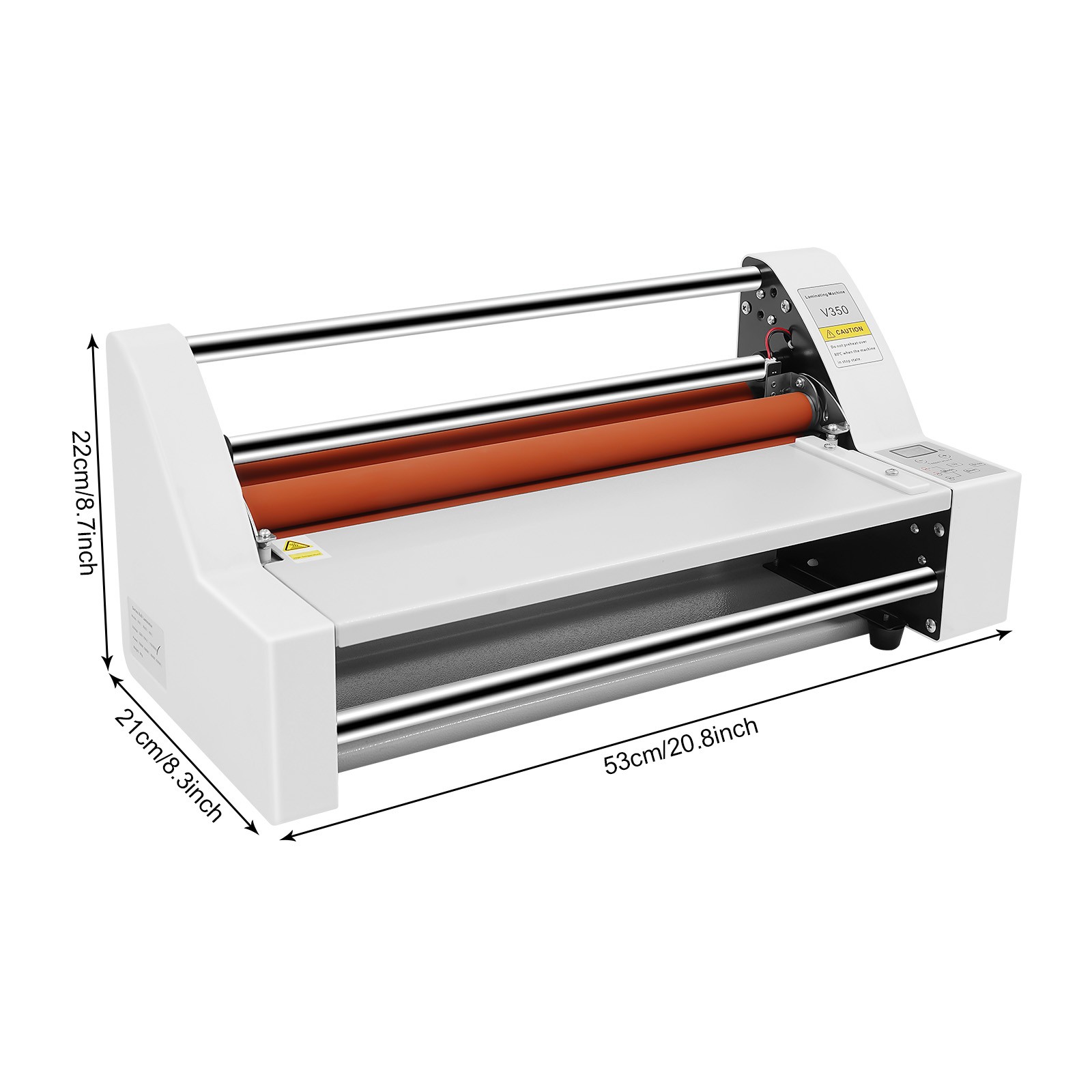 13inch Hot Cold Roll Laminator Laminating Machine+Single&Doubel Sides Laminating for Cross-patterned Films