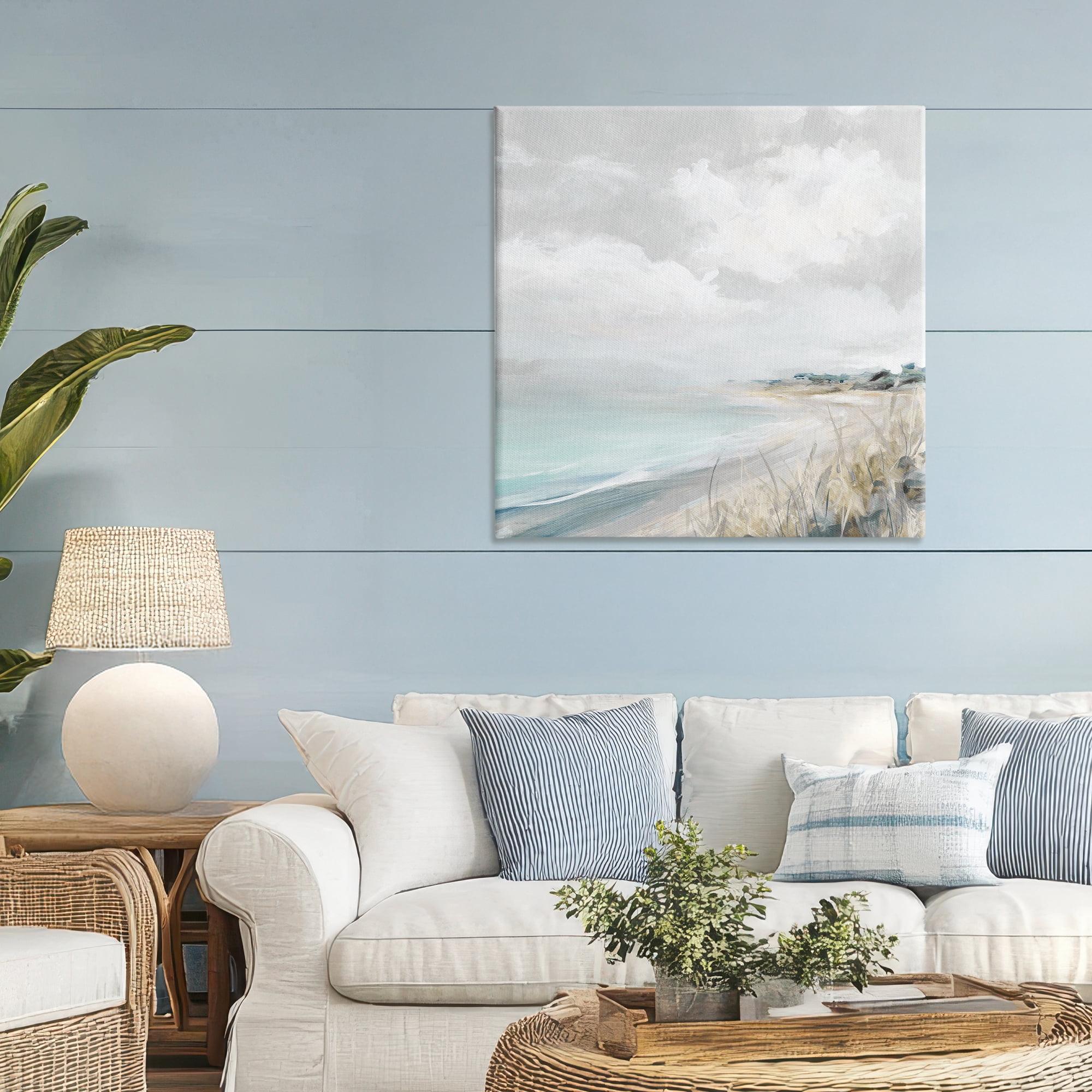 Stupell Industries Coastal Morning By The Dunes Canvas Wall Art, design by Carol Robinson
