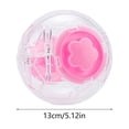 thumbnail image 3 of 5.12‑Inch Transparent Hamster Exercise Running Ball, Small Pet Rolling Toy, Portable Activity Jogging Roller Ball for Dwarf Hamster, Golden Bear Hamster & Gerbil Small‑Animal Play, 3 of 6