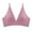 Pink, variant on SMihono Womens Deep V-Neck Sports Bra Padded Low Impact Fitness Yoga Bra U Back Wireless Workout Bra Contour Crop Top (Black S )