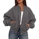 thumbnail image 2 of Chaqueta bomber acolchada corta para mujer PRETTYGARDEN XL gris oscuro, 2 of 4