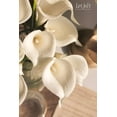 thumbnail image 4 of Ramo de flores artificiales de lirio de cala, color blanco, 12 unidades, para boda, novia, ducha, bendición, regalo para decoración del hogar, flores de lirios de cala, color blanco,Amarillo-blanco, 4 of 10
