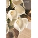 thumbnail image 4 of Ramo de flores artificiales de lirio de cala, color blanco, 12 unidades, para boda, novia, ducha, bendición, regalo para decoración del hogar, flores de lirios de cala, color blanco,Amarillo-blanco, 4 of 10