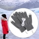 thumbnail image 3 of Guantes calefactables USB para manos completas, de invierno, para portátil, para escribir, lavables, para ciclismo gris, 3 of 8