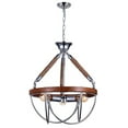 thumbnail image 2 of CWI Lighting 3 Light Down Chandelier with Chrome finish, 2 of 6