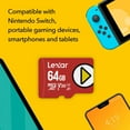 thumbnail image 2 of Carte UHS-I Lexar 64 Go PLAY microSDXC, 2 of 8