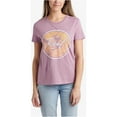 thumbnail image 4 of Reef Womens Layla Classic Graphic T-Shirt, Purple, Small, 4 of 5