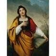 thumbnail image 3 of Anonymous 19x24 Black Modern Framed Museum Art Print Titled - St. Cecilia (1830), 3 of 5