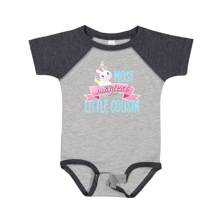 

Inktastic Most Magical Little Cousin- Cute Unicorn Gift Baby Girl Bodysuit