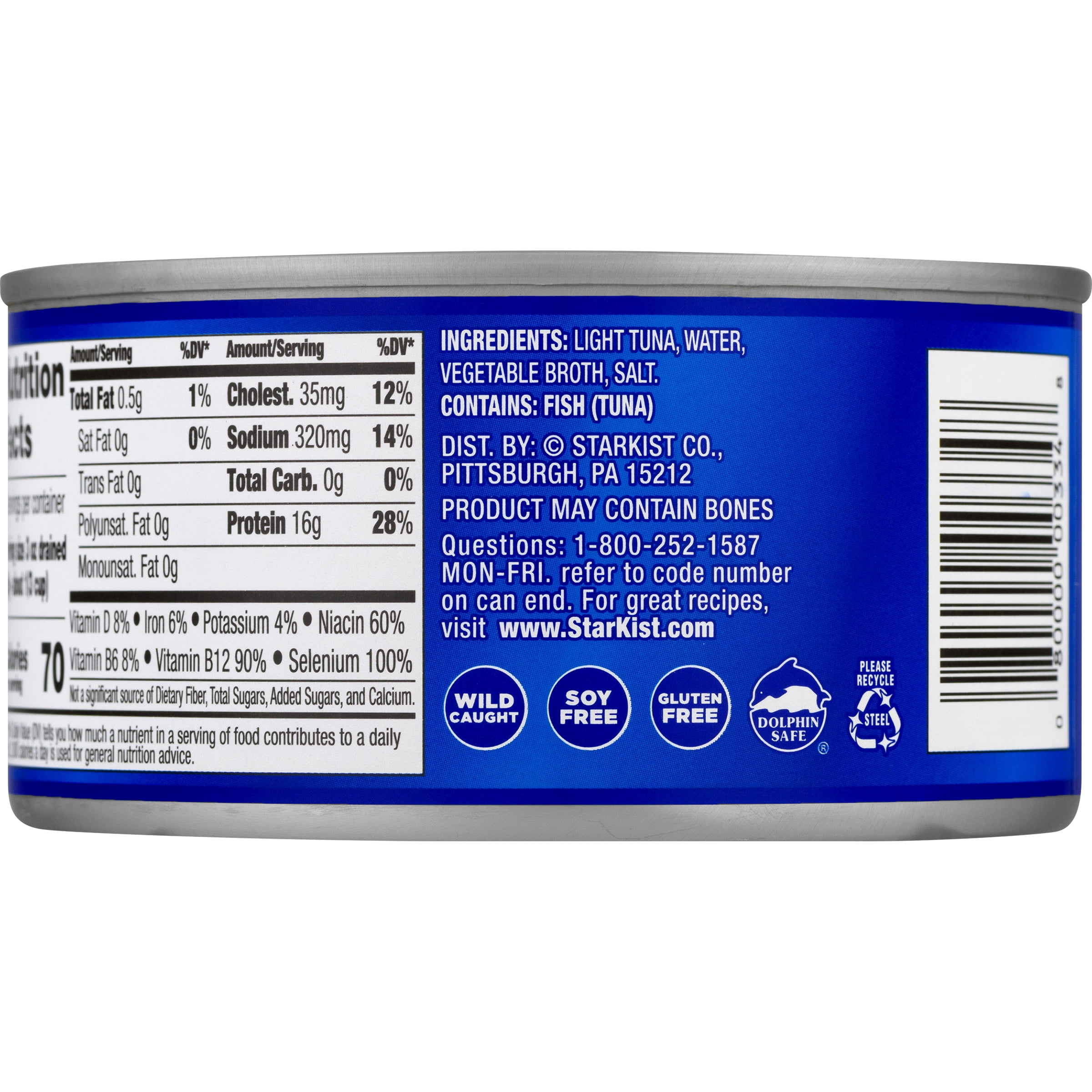 (12 pack) StarKist Chunk Light Tuna in Water, 12 oz
