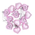 thumbnail image 3 of Dienrx 12 Pack Heart Shaped Christmas Ornaments, Shatterproof Plastic Holiday Ball Decorations for Tree, Valentine's Day Party, Home Garland and Festive Decor, 3 of 4