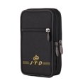 thumbnail image 1 of Bolsa Riñonera de lona para hombre, riñonera informal con cremallera para cigarrillos (negro vertical) Ehuebsd Para Estrenar, 1 of 8