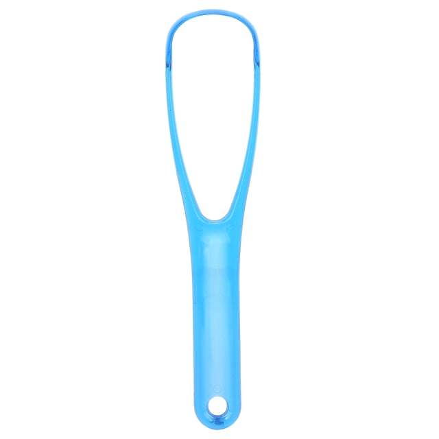 Brosse de Nettoyage de la Langue pour Racleur de Langue Portable Outil de Soin Buccal Bleu