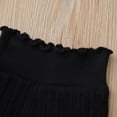 thumbnail image 6 of SGMVNU Girls Knit Pants High Waist Flare Leg Winter Warm Casual Trousers For Toddler Kids Age 2-8 Korean Style Comfortable Stretchy Kids Clothes(Size 7-8 Years,Black), 6 of 7