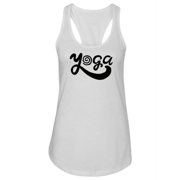 Yoga Black And White Tank Women -Image by Shutterstock, Female Large
