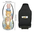 thumbnail image 3 of Patriotic tiger cub holds flag Car Seat Cover 2 Piece Set Saddle Blanket Carseat Universal Fit for Vehicle Sedan SUV, 3 of 5