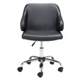 thumbnail image 4 of ZUO Chaise de Bureau Design Noire, 4 of 10