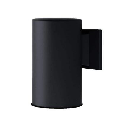 

75-Watt Black Outdoor Wall Lantern Sconce Down Light