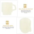 thumbnail image 4 of HEANUJJ 4Pcs Miniature Cups Miniature Coffee Mugs For Kids Kitchen Props Simple Design Plastic, 4 of 6
