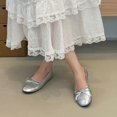 thumbnail image 5 of Women Tassel Bow Ballet Flats, Round Toe Slip‑On Soft Ballerina Shoes, Lightweight Flat Dress Shoes for Party Wedding Office, 5 of 9