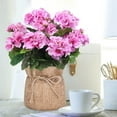 thumbnail image 4 of kkbbma under $5 Artificial Geraniums Outdoor Silk Flowers Pink Artificial Geranium Bush Faux Flowers Geraniums for Floral Home Decor Indoor Garden Patio Grave Cemetary Vase Table Centerpiece, 4 of 6