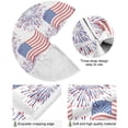 thumbnail image 2 of GZHJMY American Flag Christmas Tree Skirt Home Decoration Large Round Christmas Tree Skirt for Holiday Party Home Christmas Day Ornaments, 47.2", 2 of 6