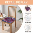 thumbnail image 2 of Colorful Tie Dye Pattern Seat Covers for Dining Room Chairs Set Of 4,Stretch Printed Washable Chair Seat Cover with Elastic Ties and Button,Removable Waterproof Couch Cushion Covers, 2 of 6