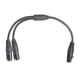thumbnail image 4 of Adaptador de cable micrófono XLR macho a doble XLR hembra 30cm shamjiam, 4 of 9