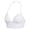 White, variant on Women's Halter Neck Deep V Triangle Cup Bra Summer Thin Breathable Soft Wireless Adjustable Sling Straps Lightweight Comfort Everyday Underwear Casual Daily Wear For's