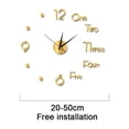 thumbnail image 2 of Reloj de pared 3D DIY con superficie de espejo sin marco, reloj de pared grande, decoración del hogar para sala de estar, dormitorio, oficina en casa, habitación de niños, hotel, cafetería, bar,, 2 of 5