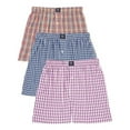 thumbnail image 2 of Badger Smith - Men's Boxer Shorts, Comfortable Cotton Boxers, 100% Cotton Checks Multicolor Boxers For Men, Multi Pack, 2X-Large, 2 of 9