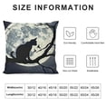 thumbnail image 5 of YINGXI Halloween On Moon Night Halloween Decoration Gift Funny Cat Lovers Gift，Hallowmas Farmhouse Outdoor Cat Lovers Room Flannel s 12x12in, 5 of 5