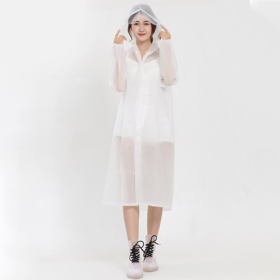 Luxshiny Portable Raincoat Raincoat Fashion EVA Waterproof 1Pack for Adults Travel
