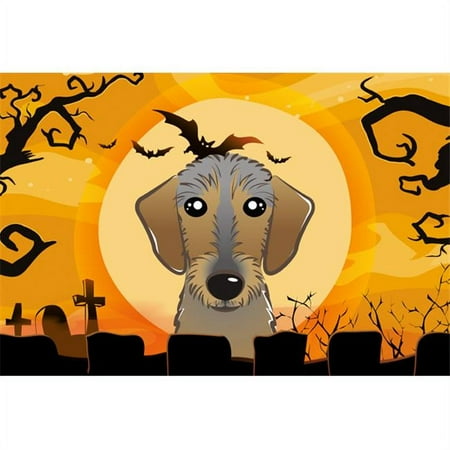 

Carolines Treasures BB1791PLMT Halloween Wirehaired Dachshund Fabric Placemat