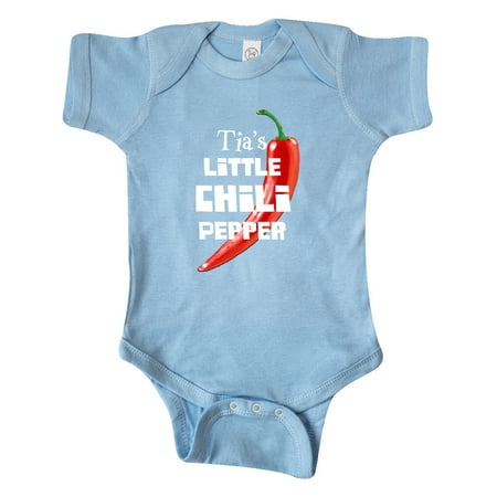 

Inktastic Tia s Little Chili Pepper Gift Baby Boy or Baby Girl Bodysuit