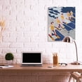 thumbnail image 2 of Stupell Industries Retro Waterski Women Blue Yellow Watercolor Painting Canvas Wall Art Design by Stellar Design Studio, 2 of 6