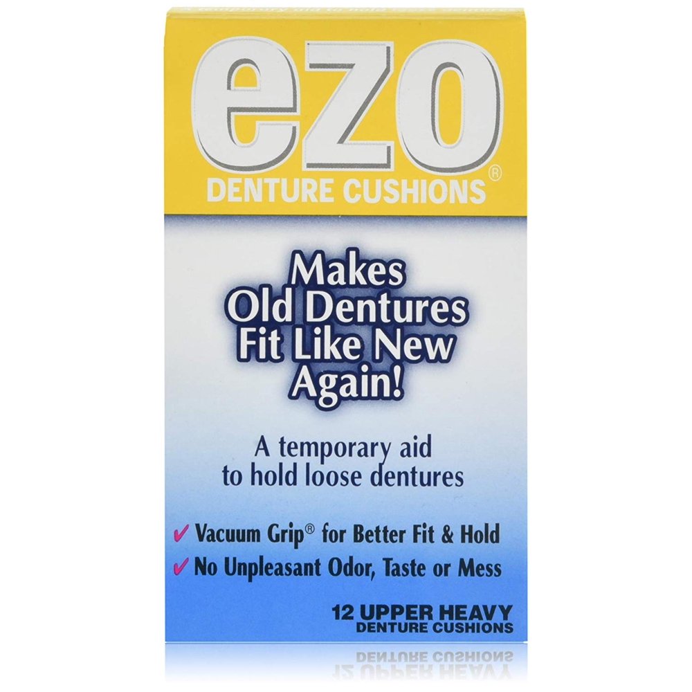 Denture Cushions Upper Heavy 12 Each ( Pack of 6), Makes Old Dentures