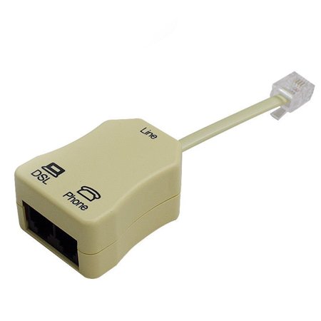 In-line DSL Filter RJ11 6P4C Male to 2 Female Telephone Modem ADSL Splitter Filter - Walmart.com