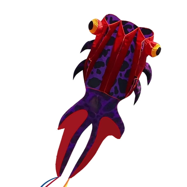 Cometa de , cometa gigante, animal , fácil de volar, 3D, suave, juegos y actividades familiares, juguete volador para parque, playa, Rojo púrpura