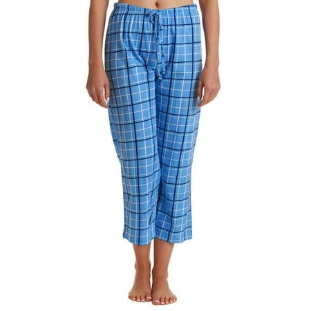 

Just Love Womens Pajama Plaid Capri Pants Sleepwear 6331-10281-PUR-XL (Navy Plaid Large)