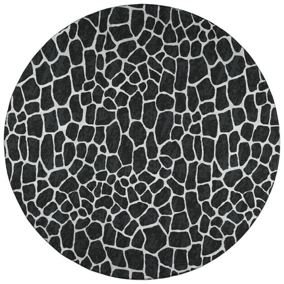 Dalyn Mali Area Rug ML4-Midnight ML4MN8RO Midnight, 8' x 8'