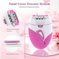 thumbnail image 5 of Epilator for Women, Smooth Glide Epilator Facial Hair Remover for Women with 2 Speed & LED Light, Electric Facial Hair Removal Suitable for Face, Bikini Areas, Underarms, Arms, Legs, 5 of 5