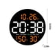 thumbnail image 3 of RKSTN Electronic clock Round Clock Multi-function Remote Control Clock Living Room Wall Clock Home Decoration Digital Electronic Clock Silent Clock Color Screen Clock, 3 of 9