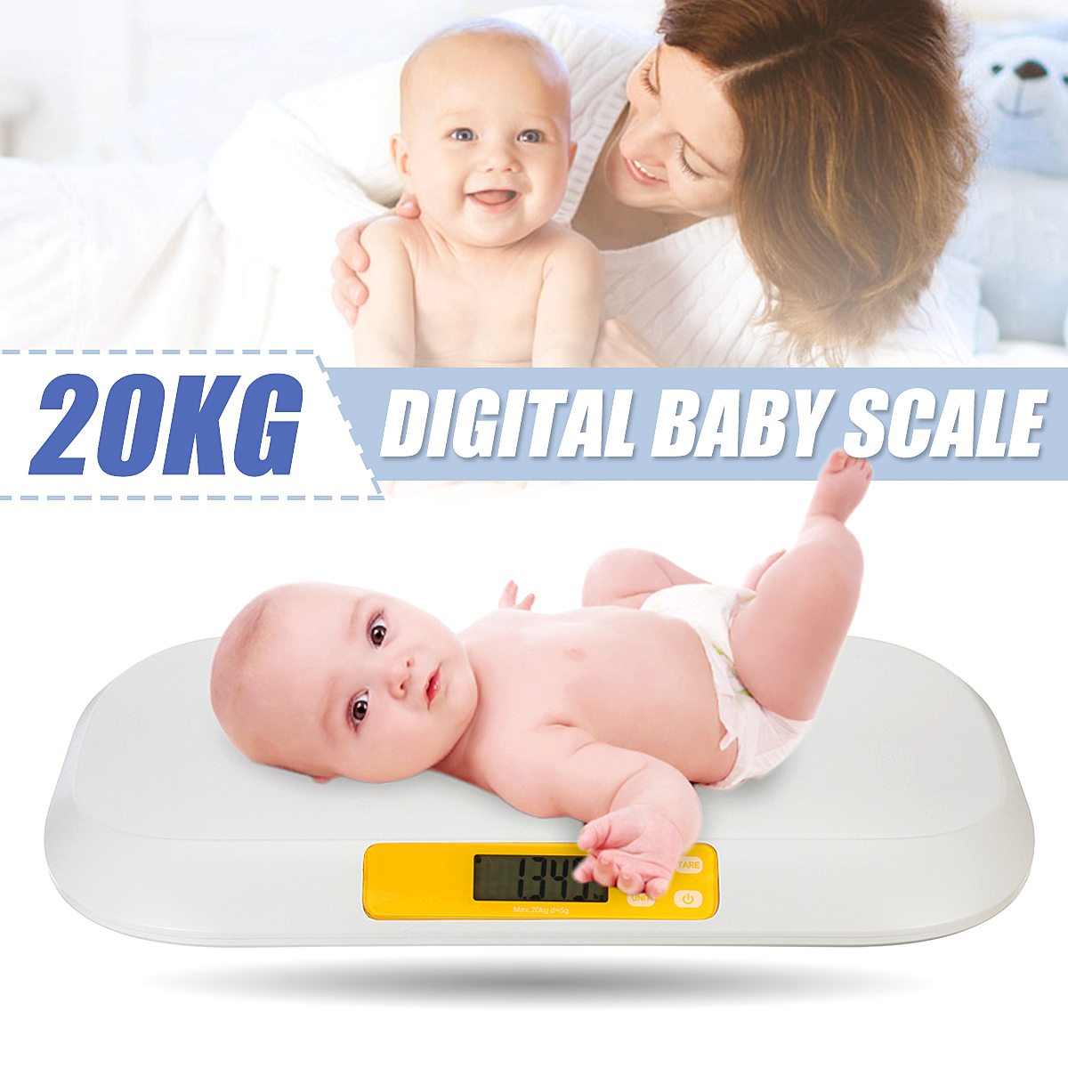 Baby Scale Toddler Scale Pet Scale Kitchen Scale Electronic Scales Digital Scales for Home & Kitchen - image 2 of 7