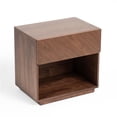 thumbnail image 4 of Nova Domus Kamela 1-Drawer Engineered Wood Nightstand in Walnut, 4 of 7