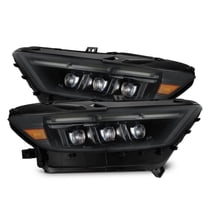 AlphaRex 15-17 Ford Mustang NOVA LED Proj Headlights Alpha Black w/Activ Light/Seq Signal/Switch DRL